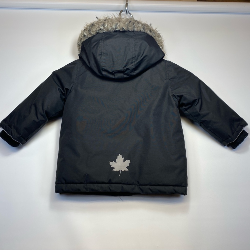 Canadiana Winter Coat Jacket Kids Size 3T Black 100% Polyester - Picture 4 of 8